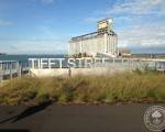 The beautiful sign that adorns the entrance to the pier