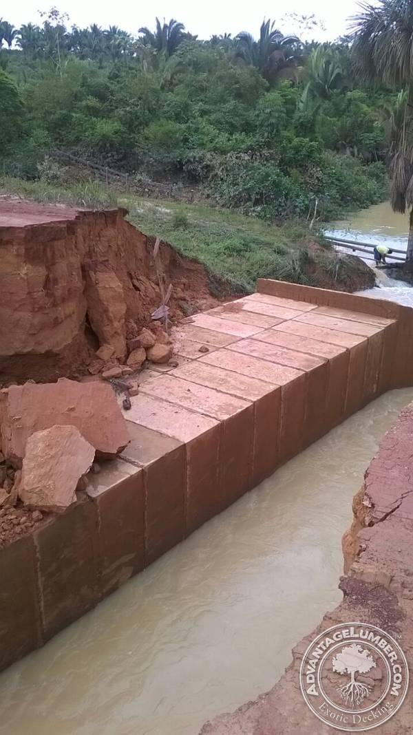 This is the rebuild of the bridge that collapsed due to the rushing rain water