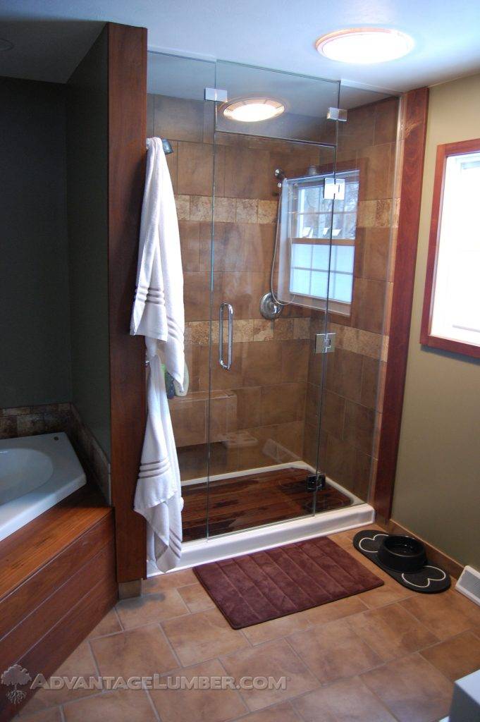 Ipe Wood Shower