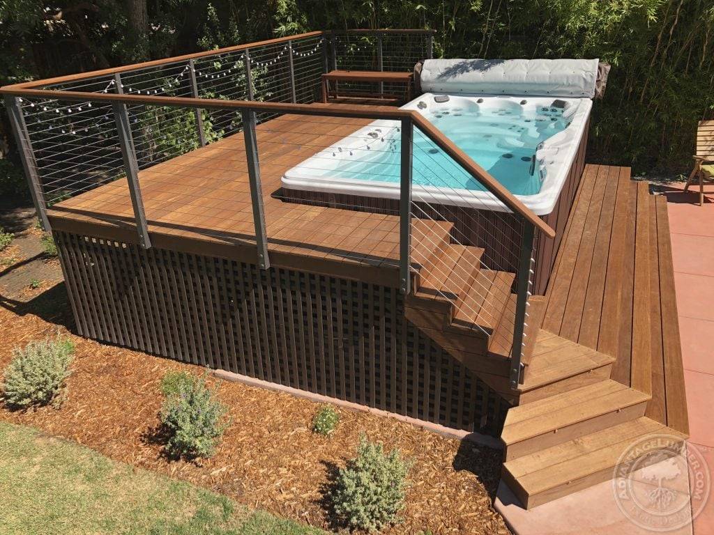 ipe swim spa deck