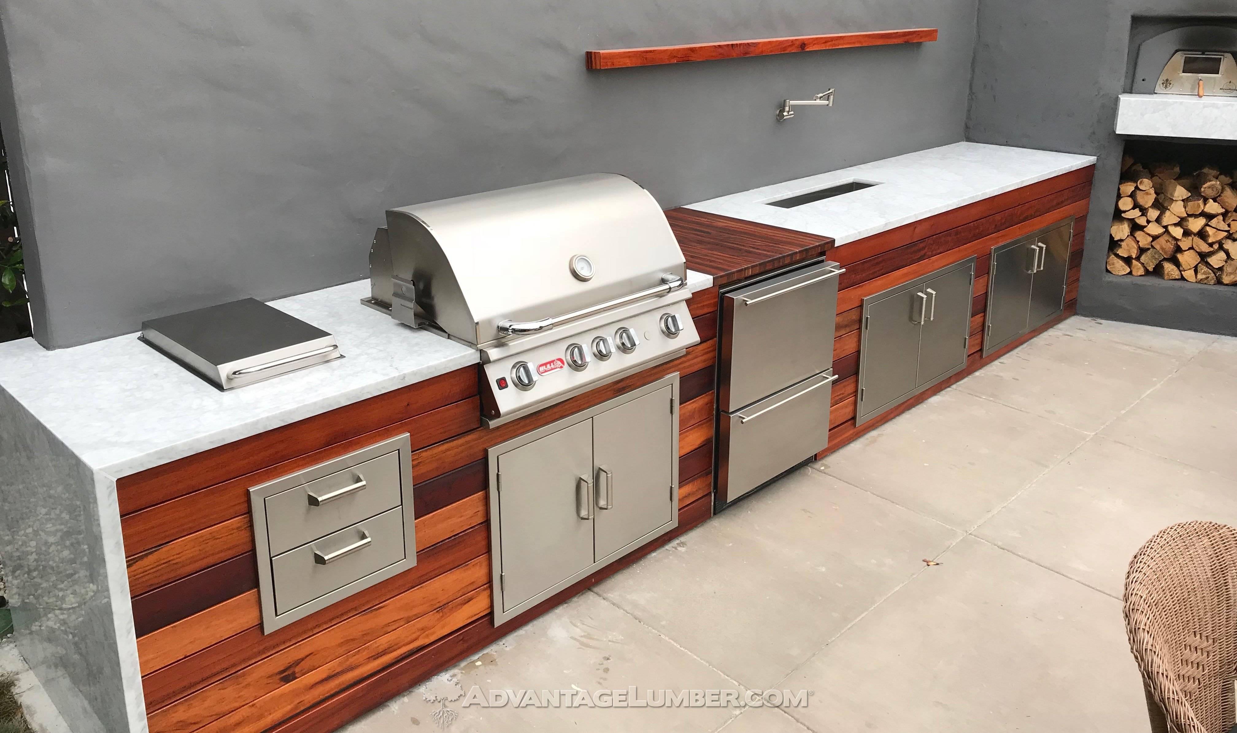 Best Wood For Outdoor Kitchens, Wood Outdoor Kitchen