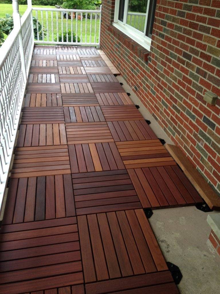 deck tiles over concrete porch