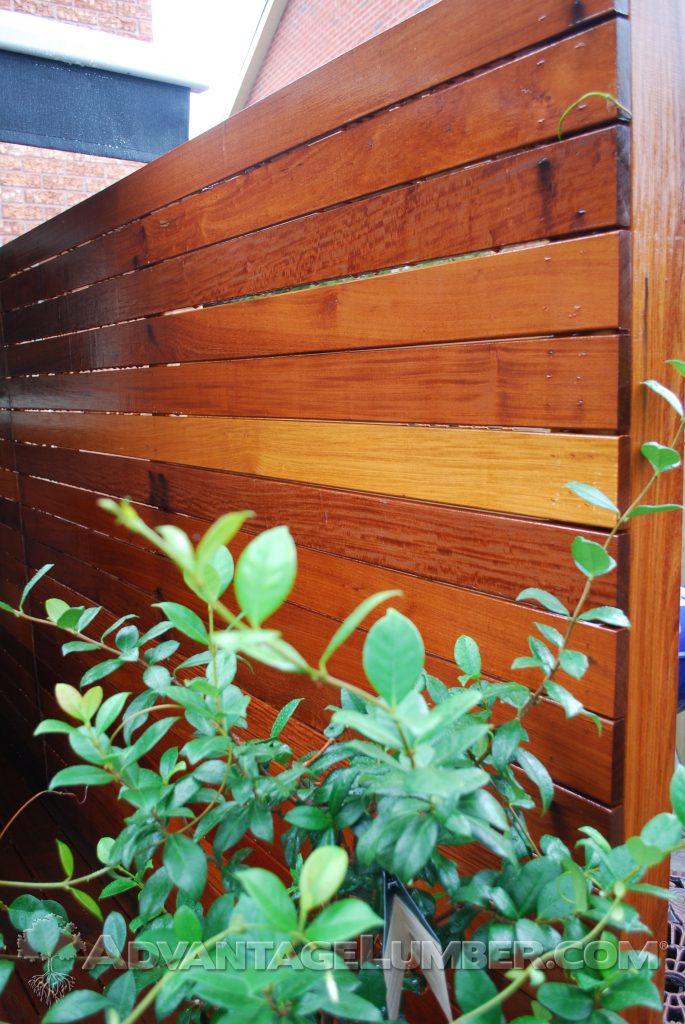 Ipe wood fence fastener stains