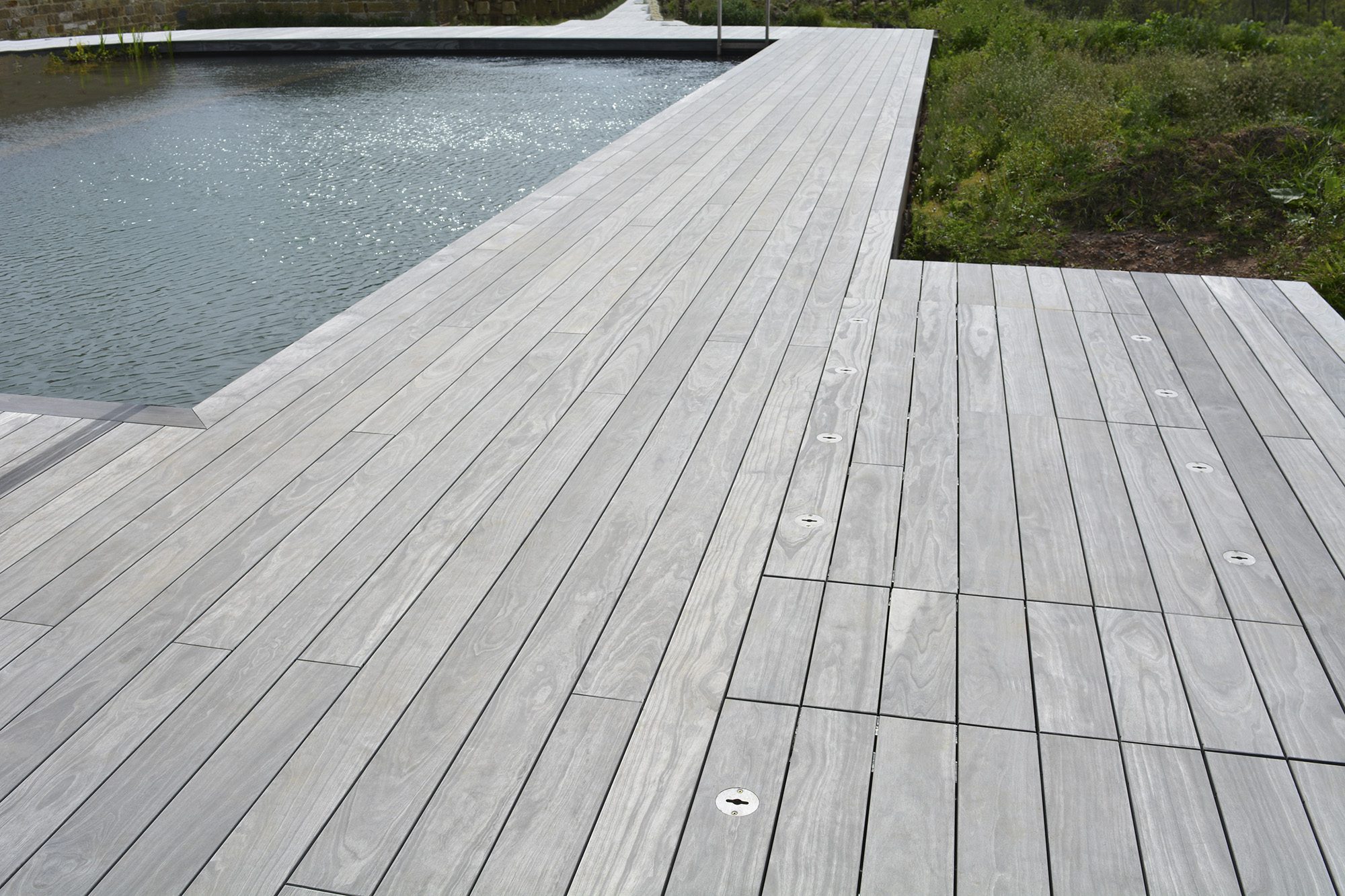 Accoya wood pool deck