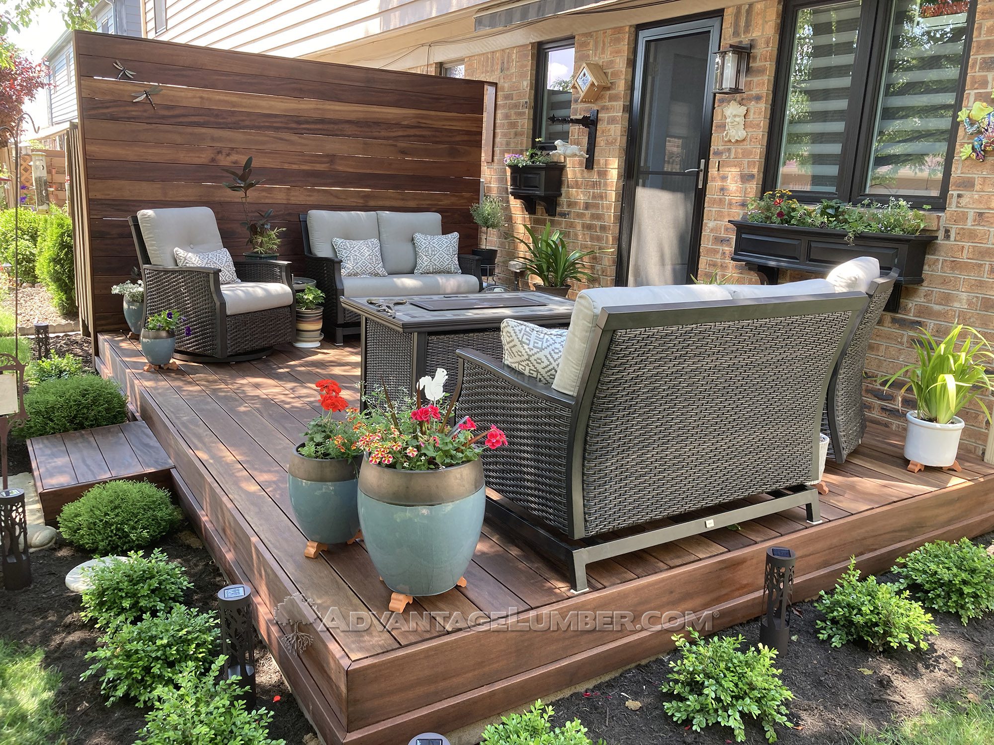 Tigerwood Deck Privacy Fence