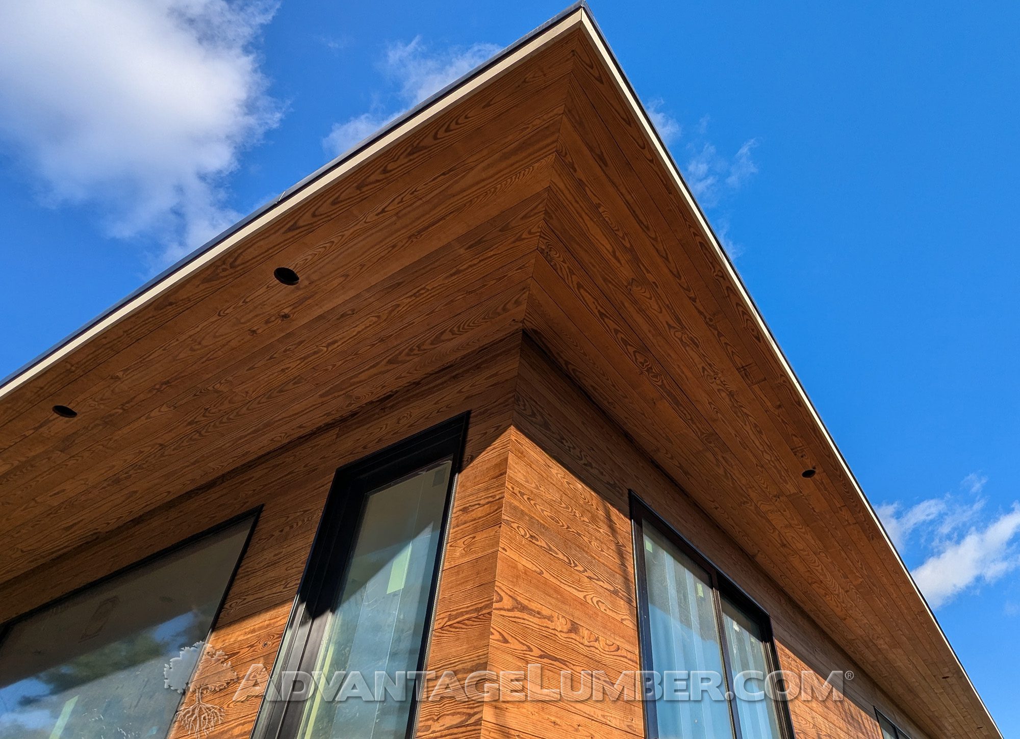 thermally modified pine siding and soffit