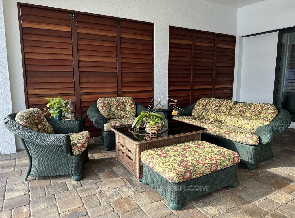 mahogany privacy fence