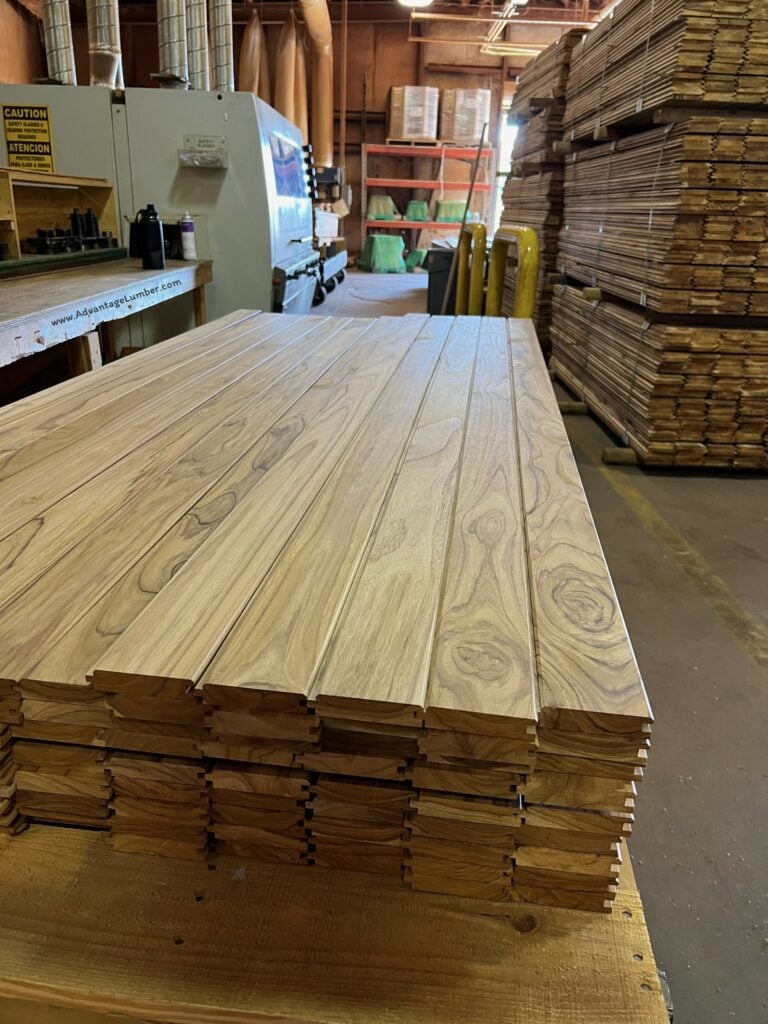 Teak Wood Tongue and Groove