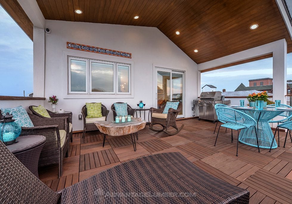Cumaru Brazilian Teak Deck Tiles