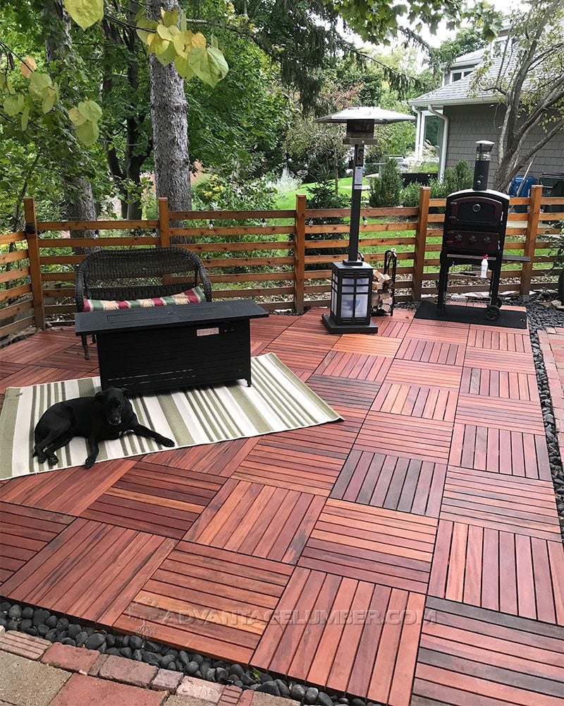 Tigerwood Deck Tiles