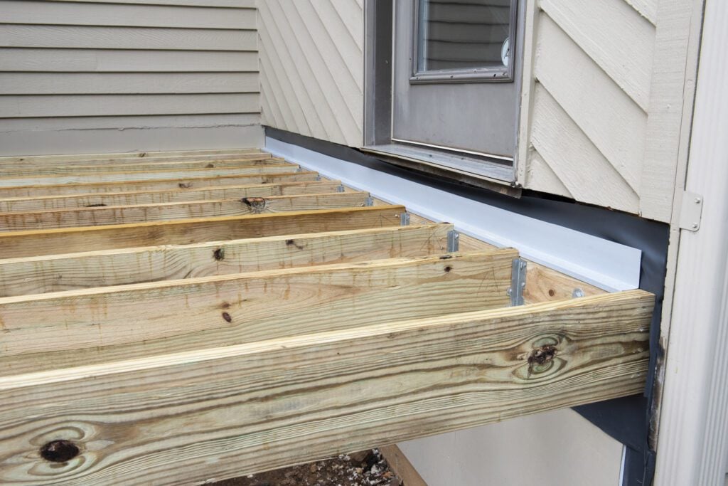deck ledger flashing