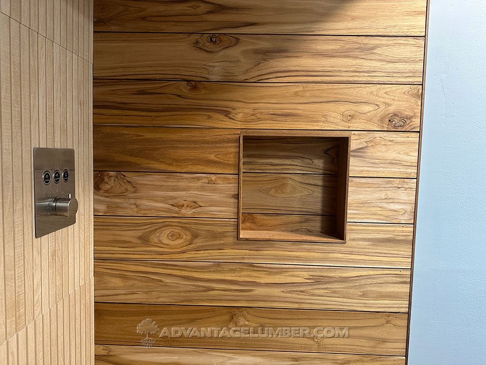 Teak Wood Shower