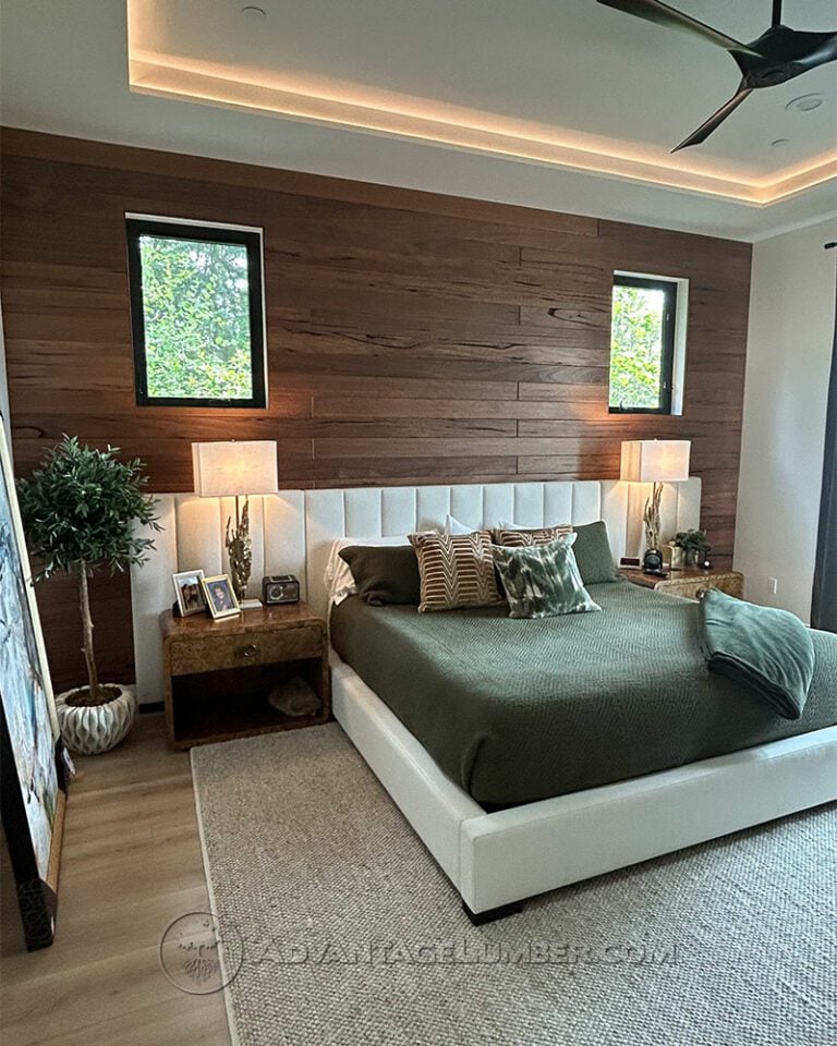 Exotic Wood Accent Walls: Designing Home Offices and Bedrooms with Real ...