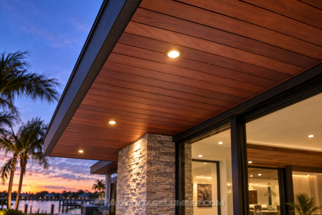 Brazilian Redwood Soffit