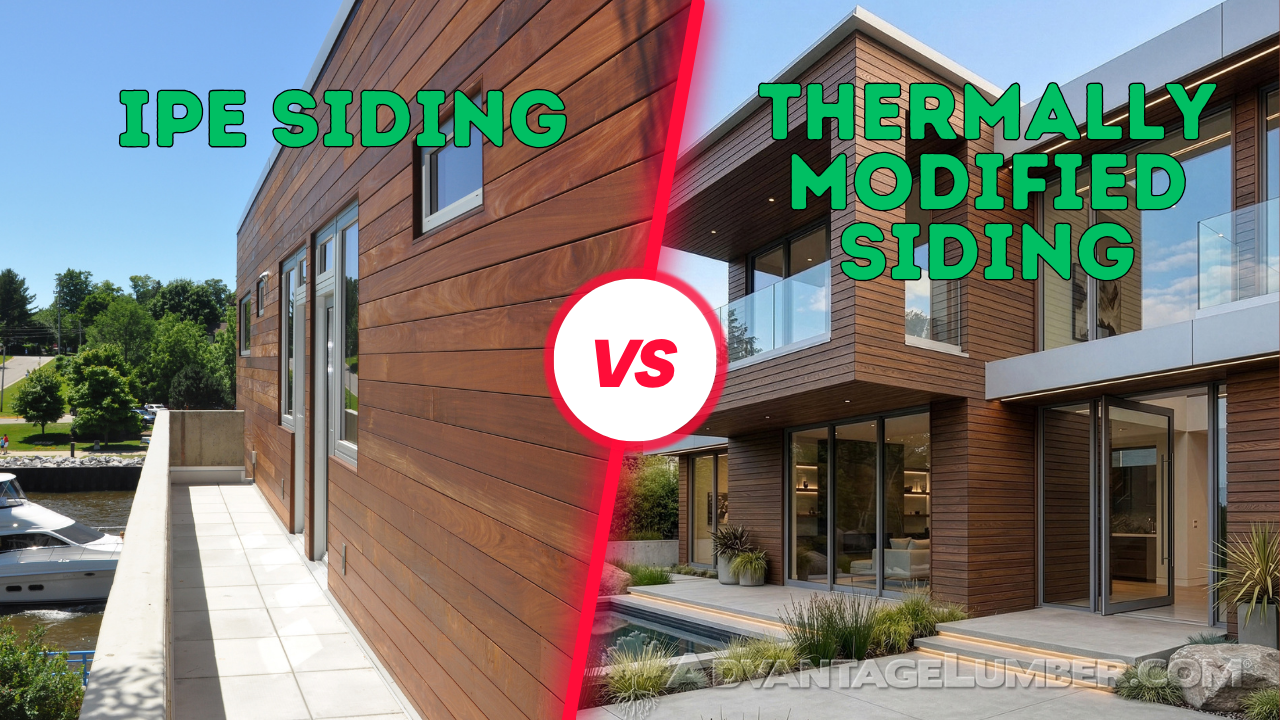 Ipe siding vs thermally modified