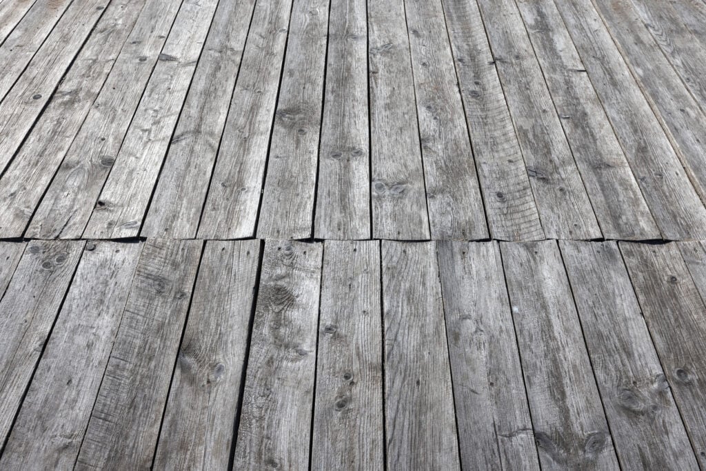 cupped deck boards