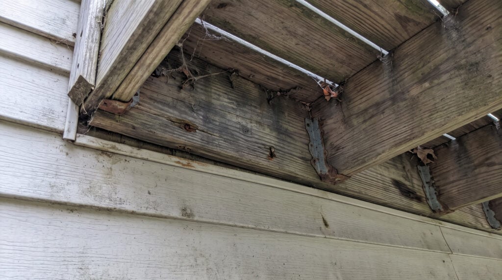 old deck ledger